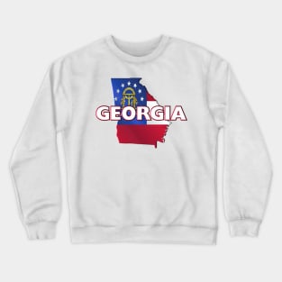 Georgia Colored State Crewneck Sweatshirt